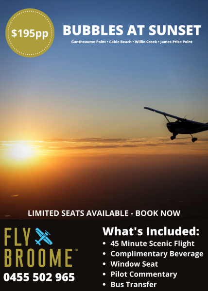 Broome Sunset Tour - Scenic Flight