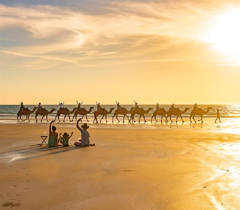 You Know You're in Broome When the Visitors Turn Their Back on the Sunset